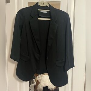Black Blazer with 3/4 Sleeves